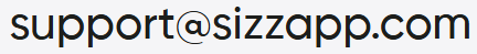 sizzapp support email